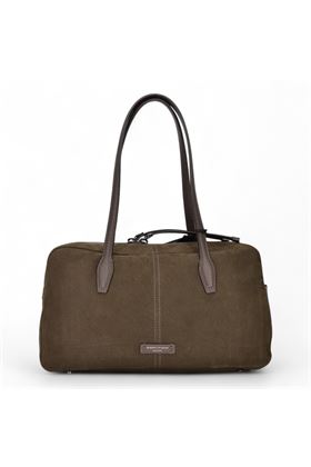 Borsa in nabuk colore testa di moro. GIANNI CHIARINI | 11802-ESPRESSO